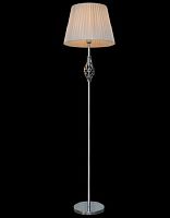 Торшер напольный (светильник) Мелодия Света абажур из ткани 220В Хром глянец картинка 